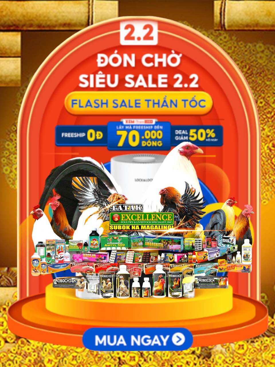 GAVATONIC 503 thuốc bổ dành cho gà đá 100ml