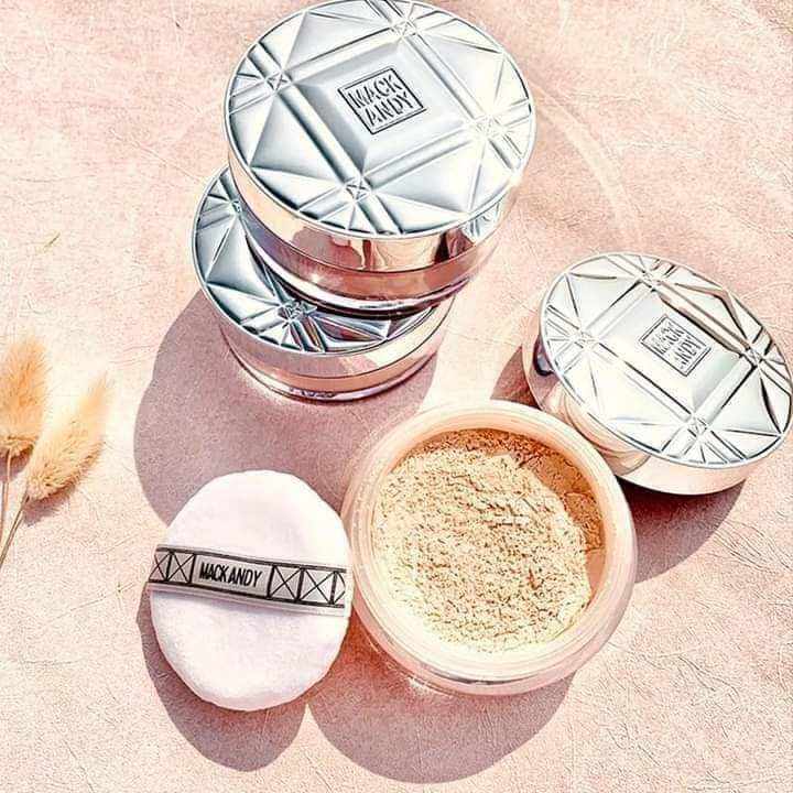 phấn phủ nhũ kiềm dầu mack andy .khóa mackup suốt 12h