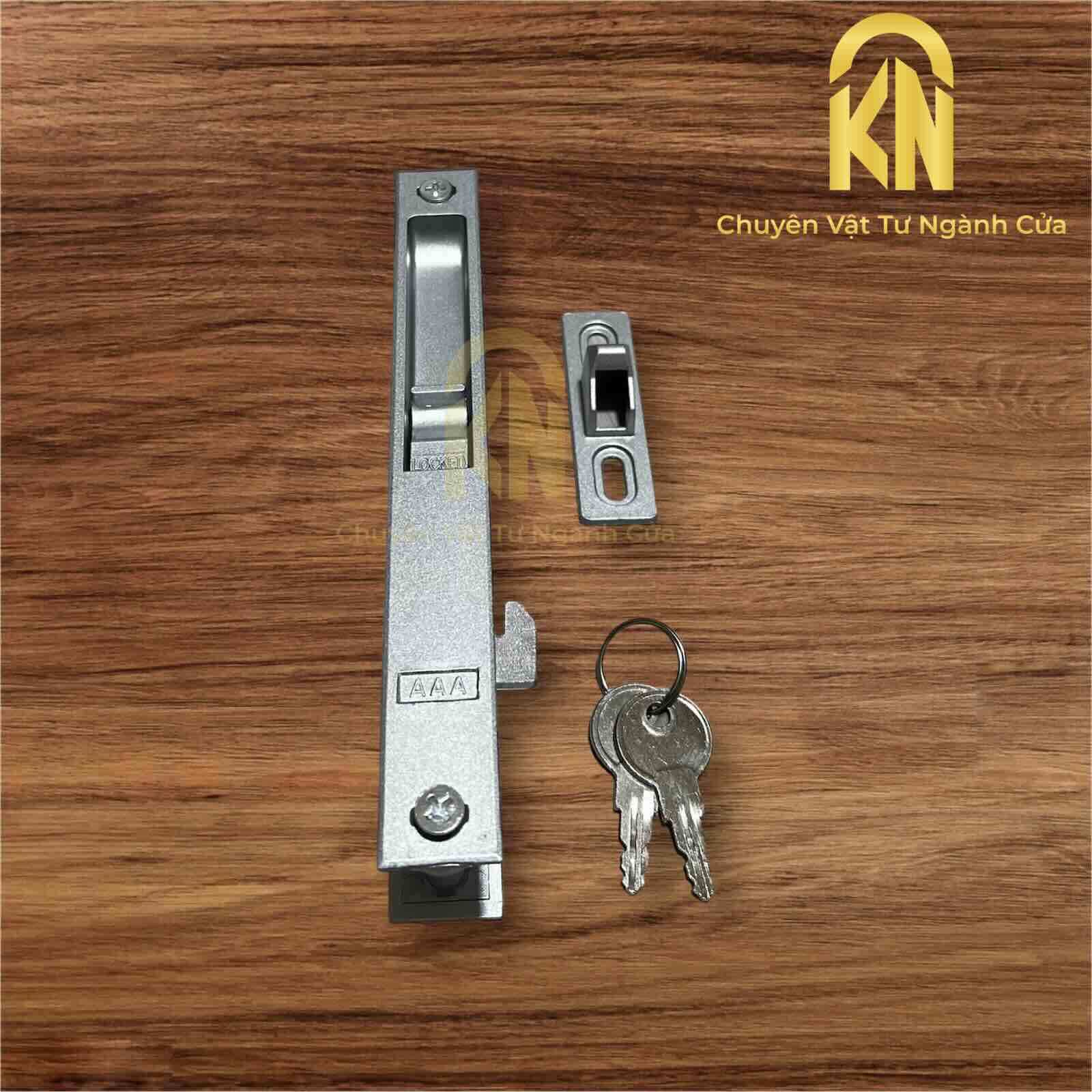 Khóa TB cửa lùa đi nhôm - khoá âm cửa lùa