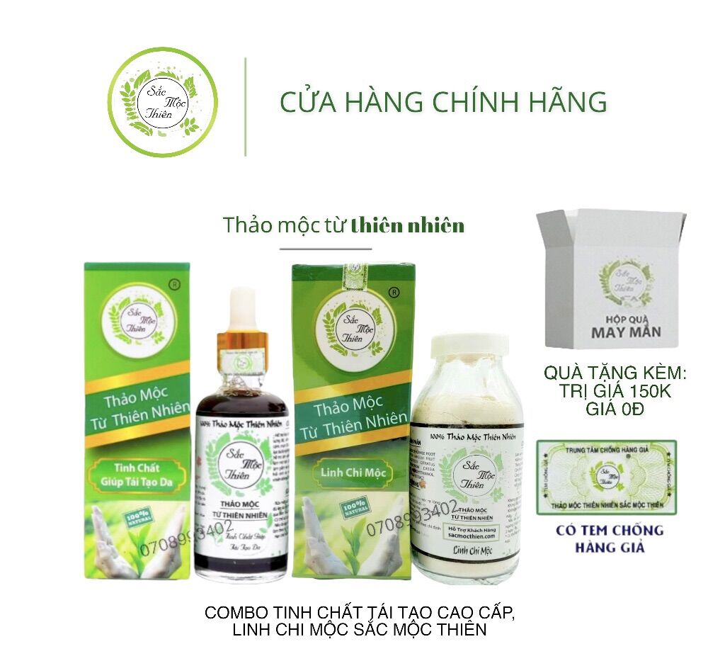 Combo rút ngắn cải thiện mụn sắc mộc thiên - cải thiện mụn, thâm nám, tàn nhang, sẹo rỗ