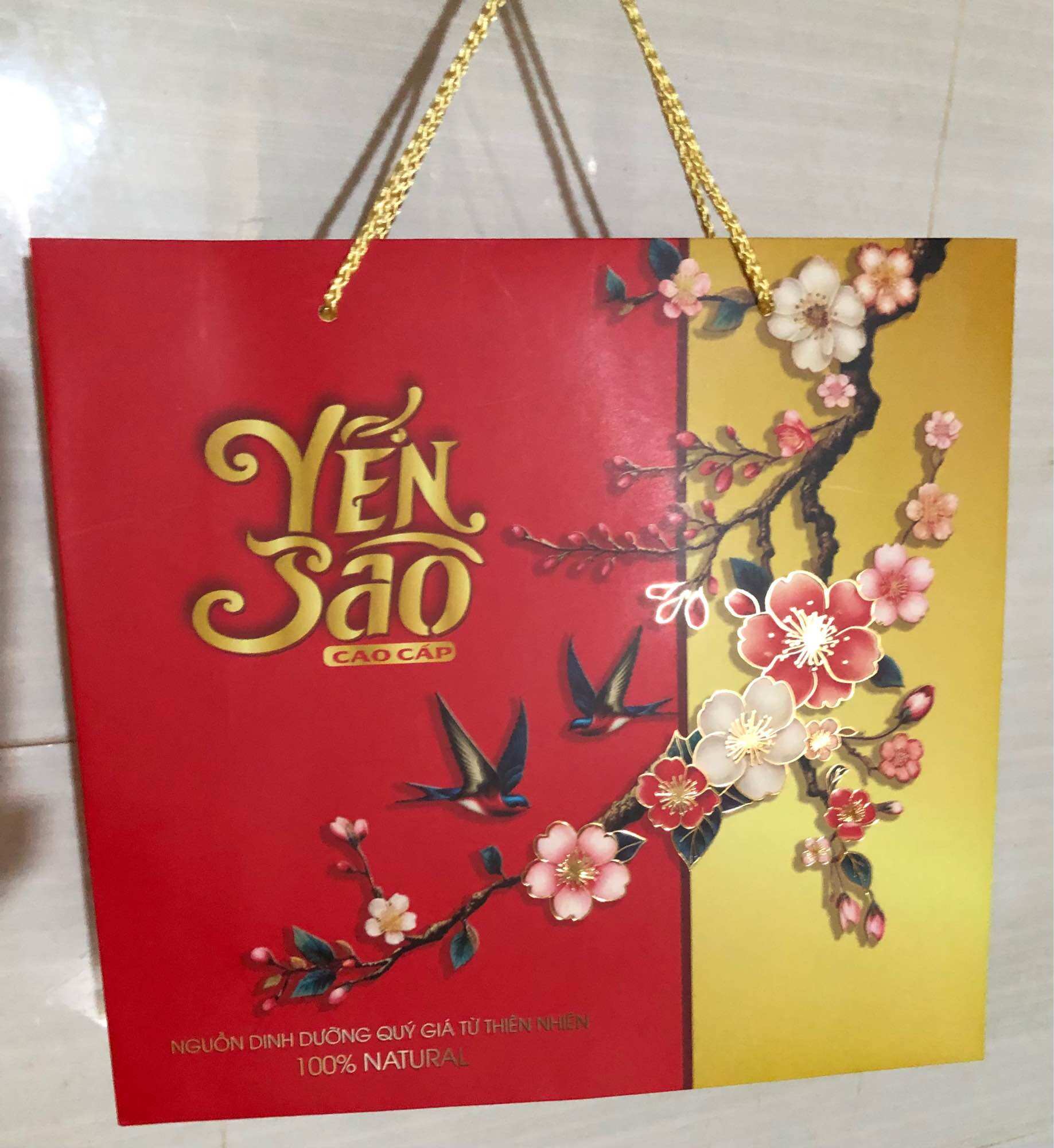 TÚI GIẤY ĐỰNG YẾN SÀO CAO CẤP 100GR