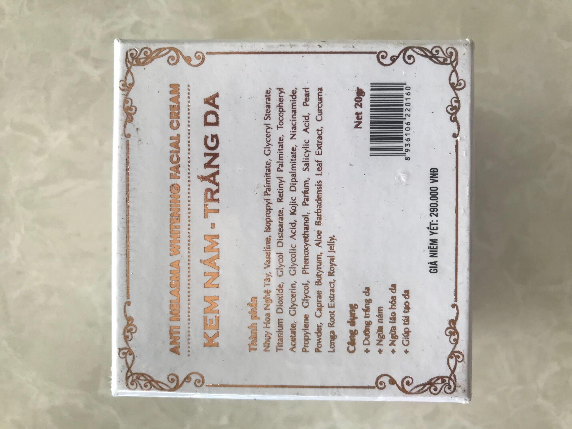 Kem nám - trắng da saffron