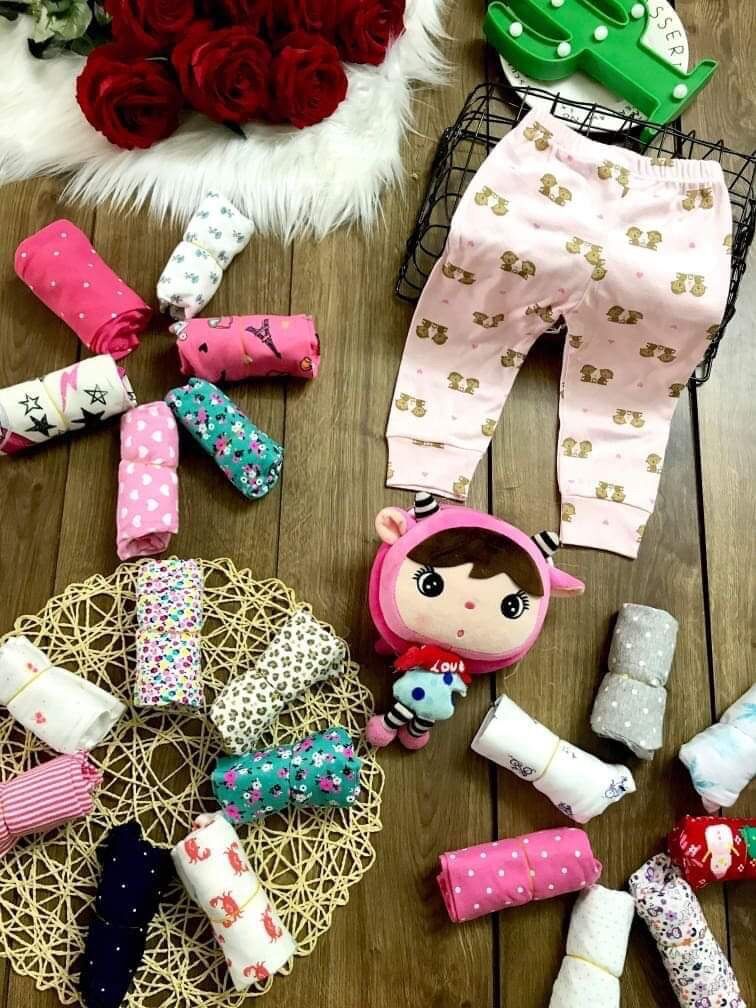 Combo 10 quần bozip cho bé trai, bé gái