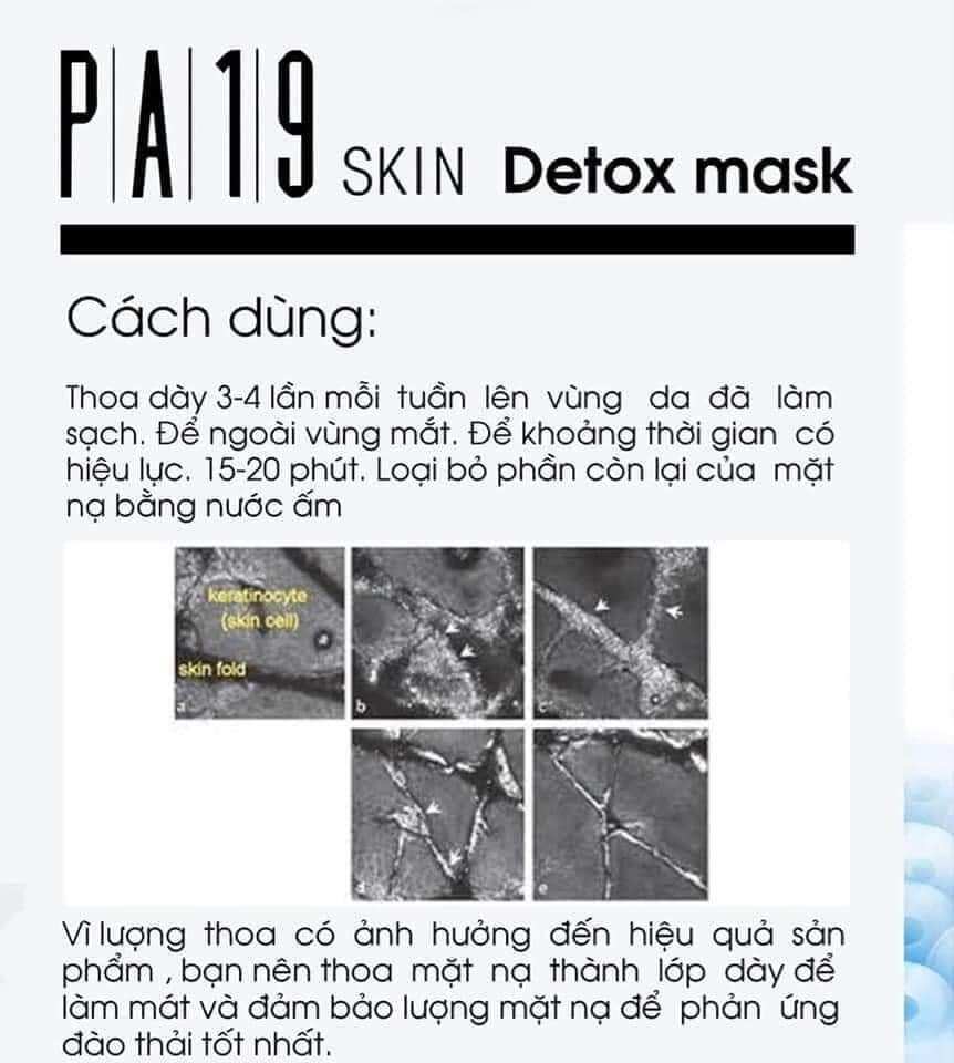 Mặt Nạ Thải Độc PA19 Detox Care Mask