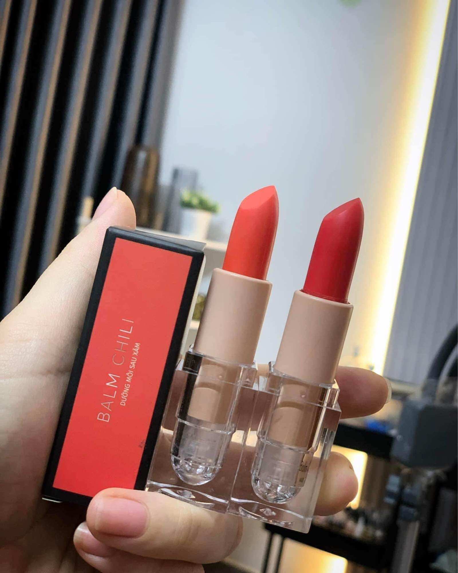 Son dưỡng môi BALM CHILI son dưỡng sau phun xăm, son dưỡng có màu