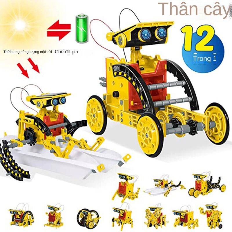 12 in 1 Science Experiment Solar Robot Toy DIY Building Powered Learning