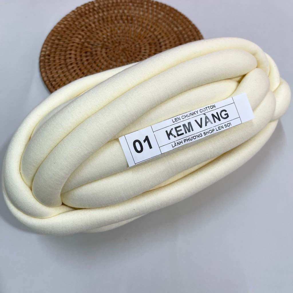 Len Chunky Cotton Sợi Siêu To Hot Trend