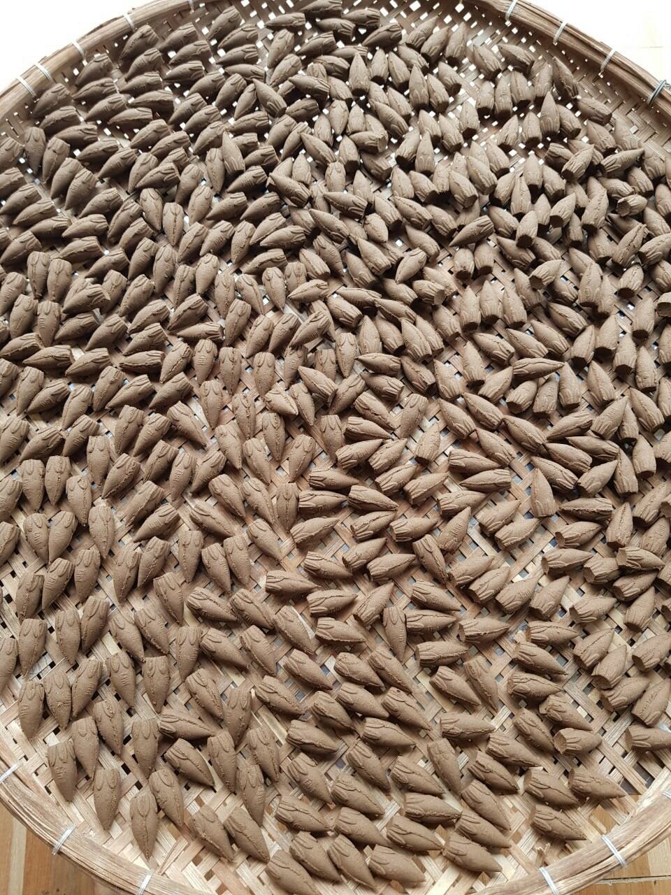 Nhang nụ trầm hương ba toàn agarwood nhãn nâu