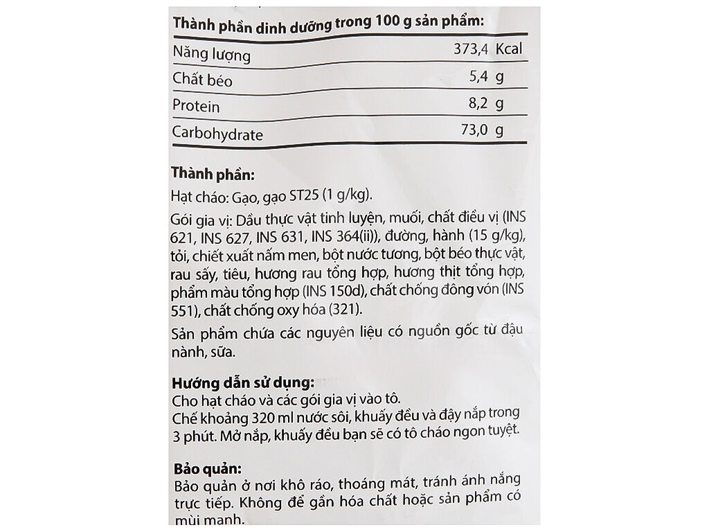 Thùng 50 gói cháo thịt bằm Gấu Đỏ 50g