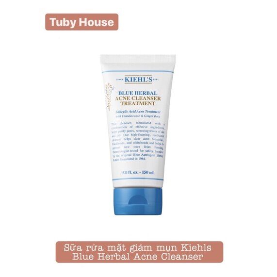 Sữa rửa mặt Kiehls Blue Herbal Acne Cleanser Treatment 150ml