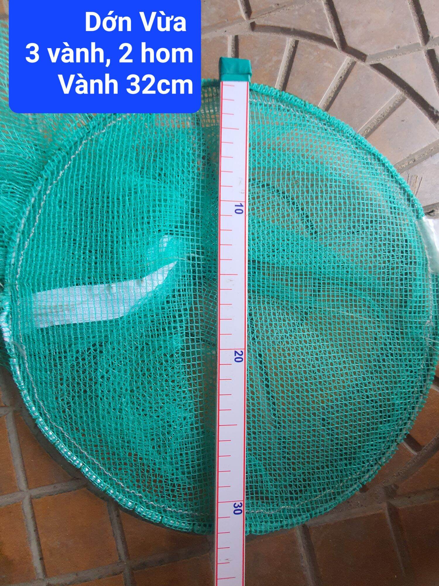 Dớn đặt cá, bắt cá chặn sông size vừa 3 vành, 2 hom, vành 32cm.... dụng cụ bắt cá, bẩy tôm, tép