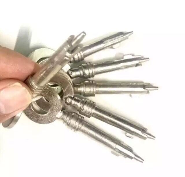 Bộ 6 cây chìa mở khoá két sắt Bauche ( có bán lẻ từng chìa )