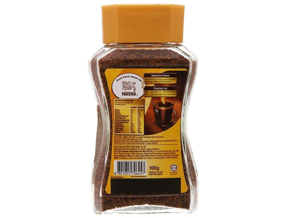 Nescafe Gold 100g Nhập Khẩu Hàn Quốc