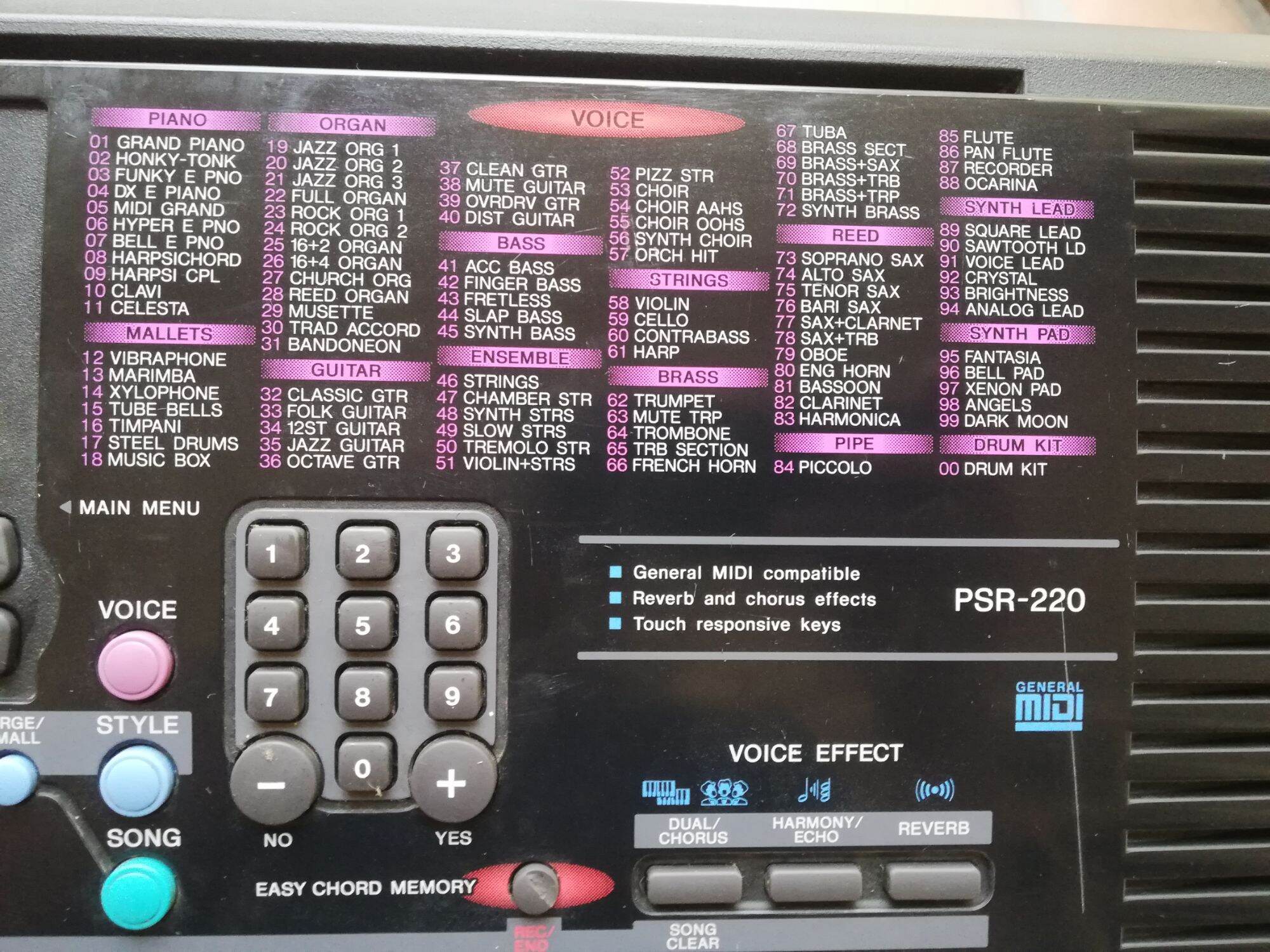 Yamaha Psr 220 Organ