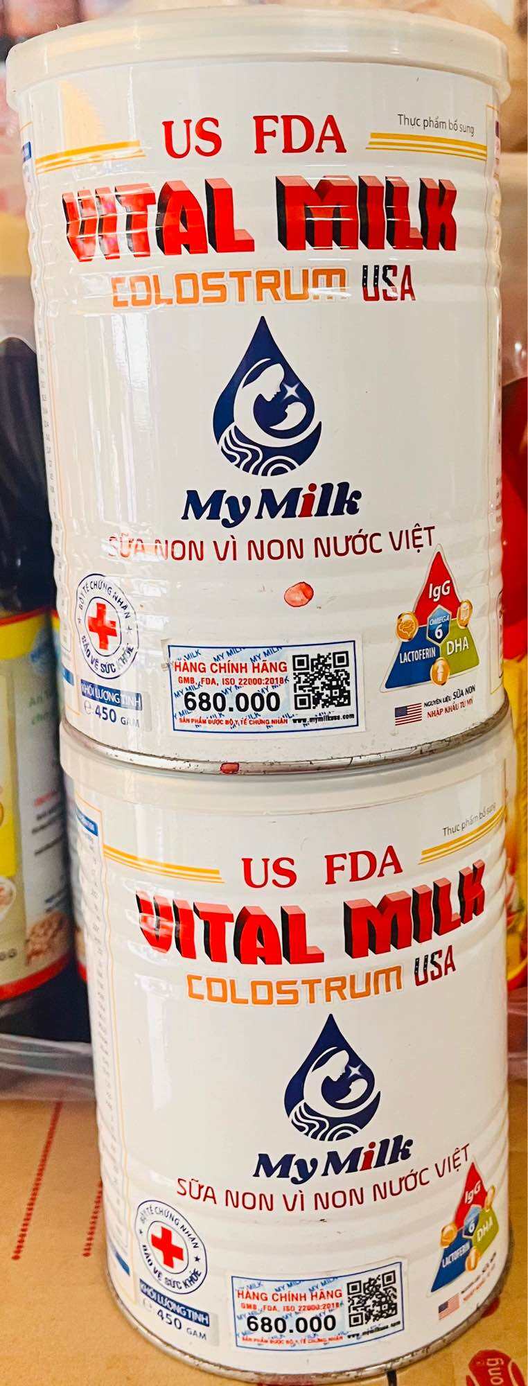 Sữa non colostrum Vital Milk lon 450g