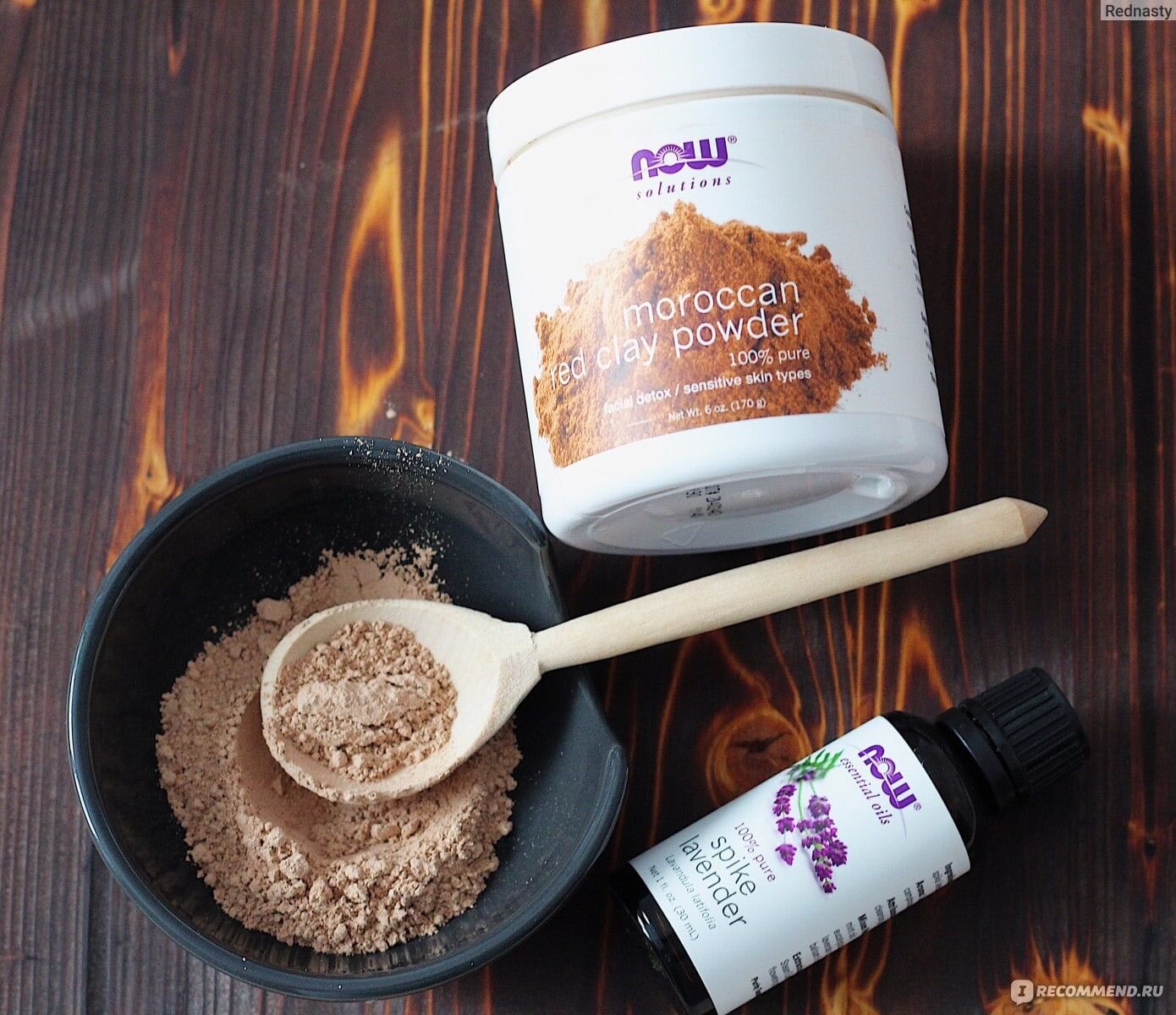 Now foods clay powder - bột đất sét đắp mặt nạ giúp detox da
