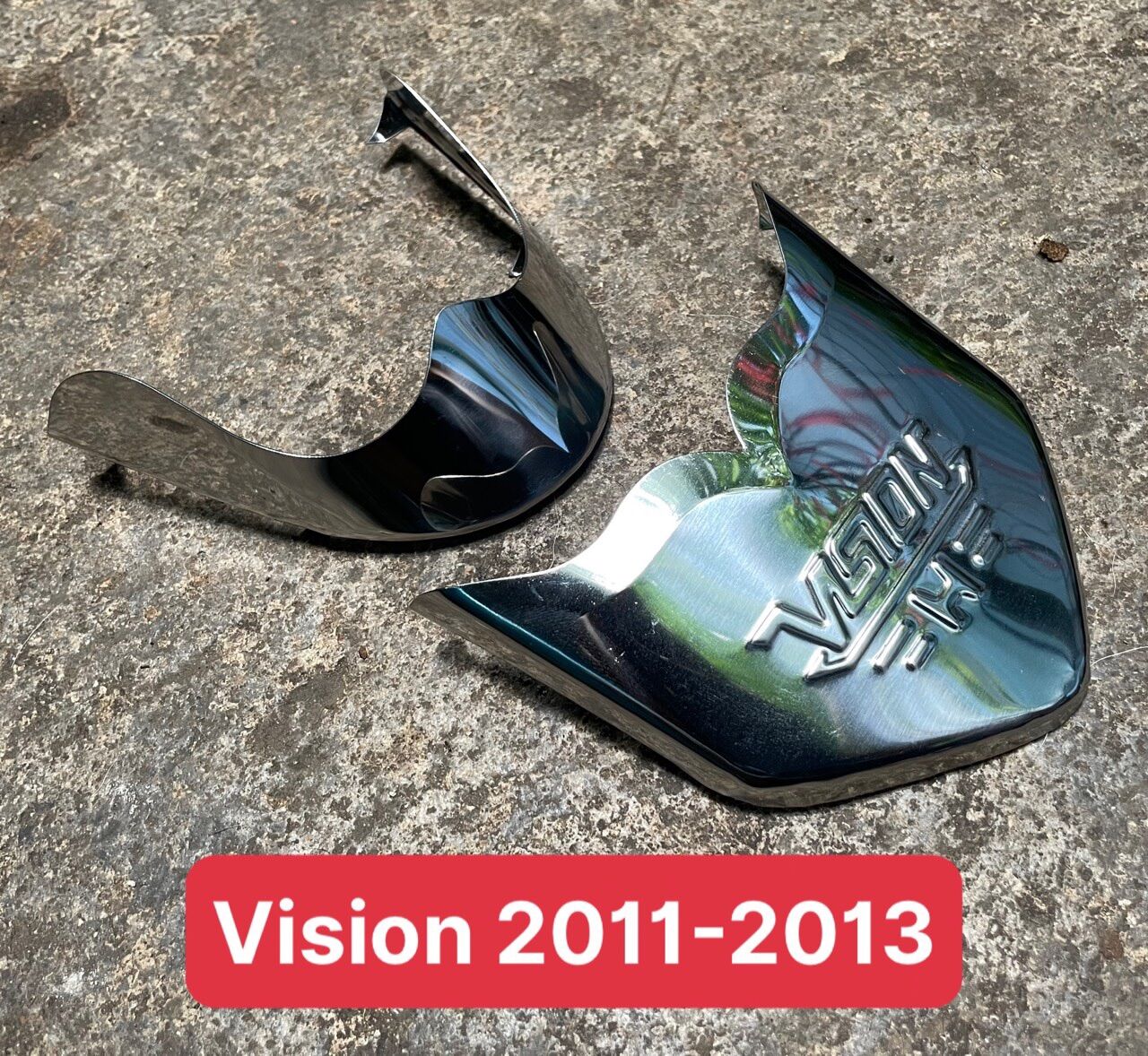 Bộ mỏ đuôi dè inox vision 2011 - 2013
