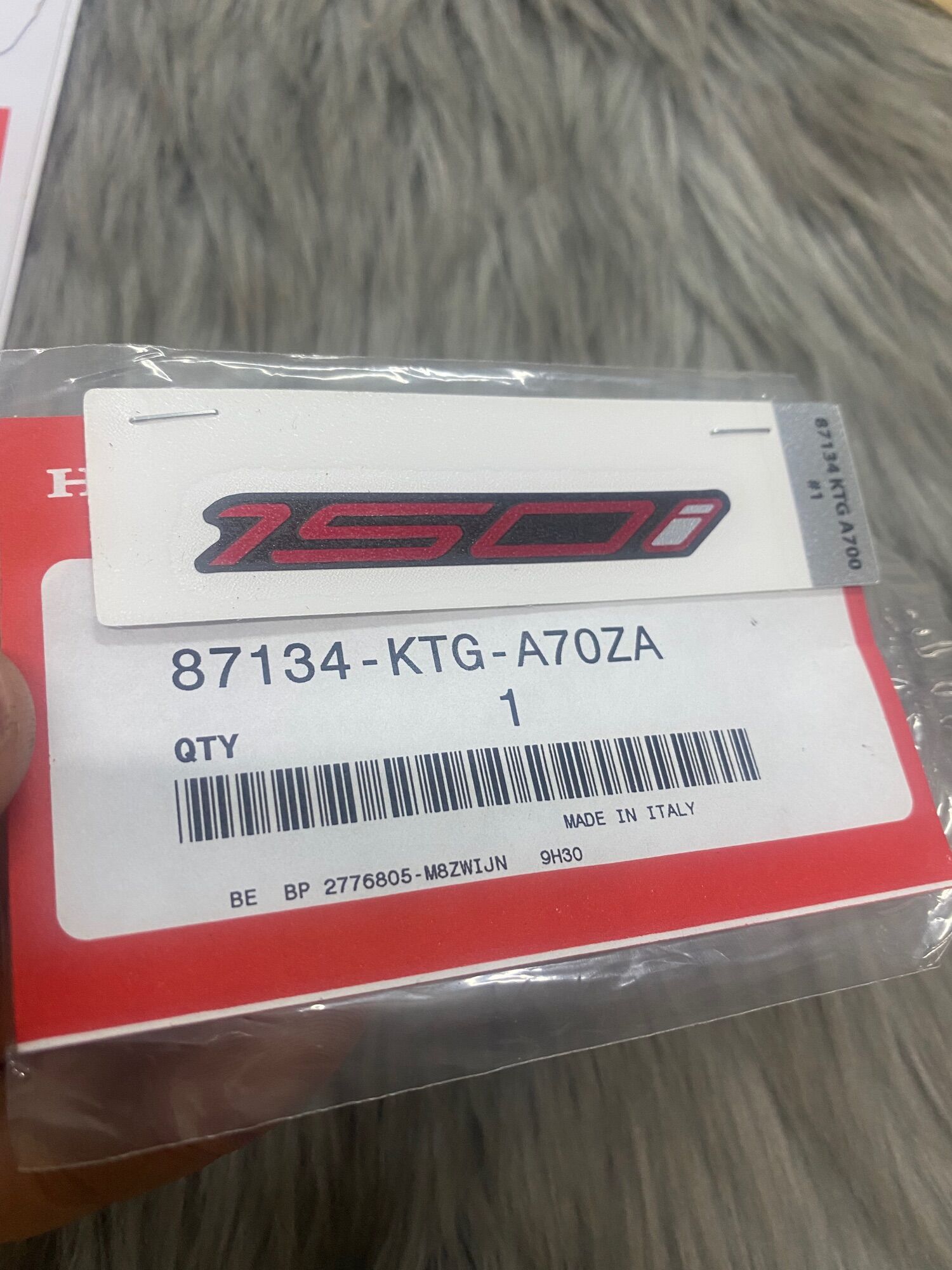Tem số 150i Sh Sporty 2011 ( Giá 1 chữ )