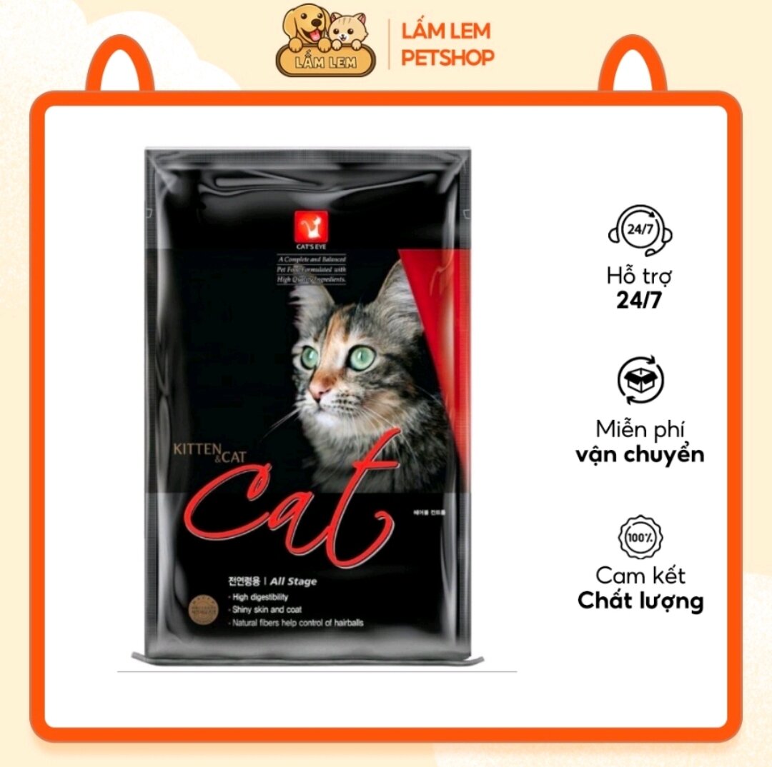 Thức ăn hạt cho mèo Cat's Eye,Túi 1kg
