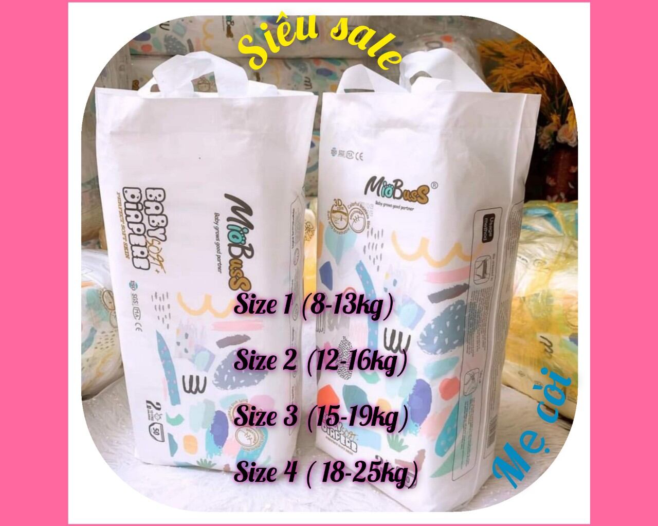 100 bỉm quần miobus xuất anh đủ size