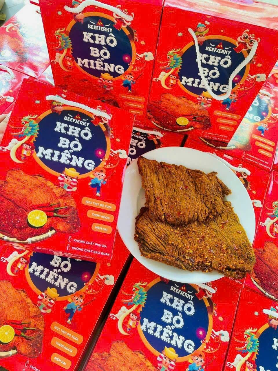 1kg KHÔ BÒ MIẾNG NHÀ LÀM