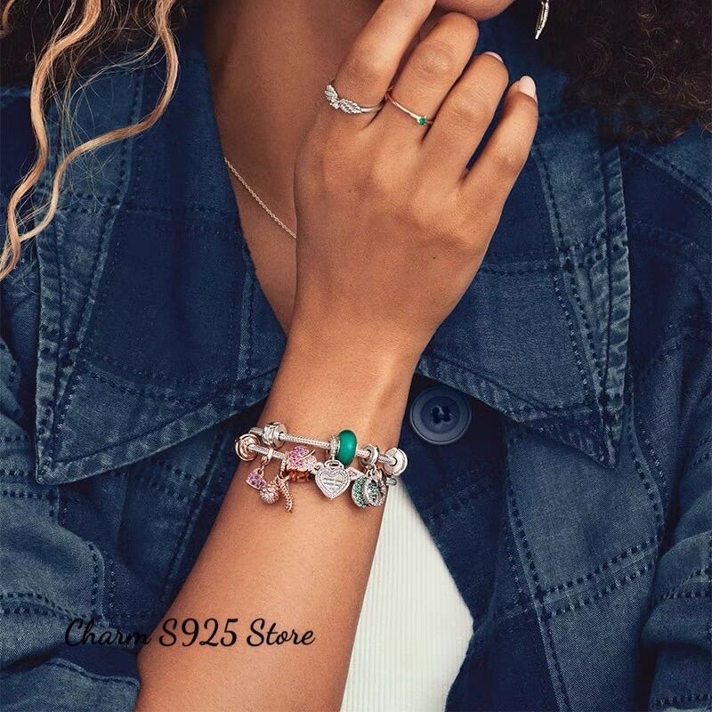 CHARM PANDORA ALE KHOÁ CHẶN BẠC S925
