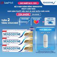 Bộ 3 Kem đánh răng SENSODYNE Multi Care 100g giúp giảm ê buốt hiệu quả và giúp nướu chắc khỏe