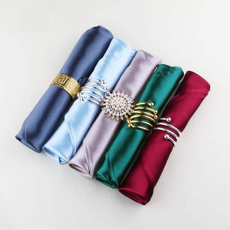 High Cloth Western Dining Table Napkin Thick Bright Surface Banquet Tablecloth Restaurant Use Polyester Composite Elastic Fiber