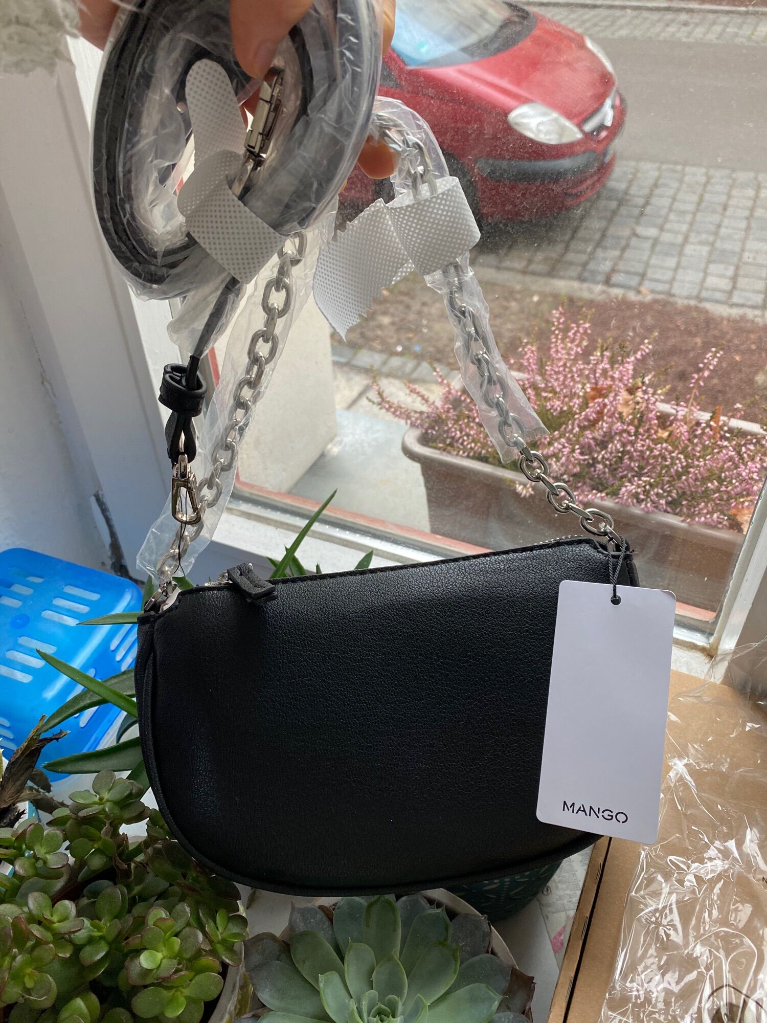 Túi Mango Auth store Germany hai kiểu đeo (fullbill và ảnh thật)
