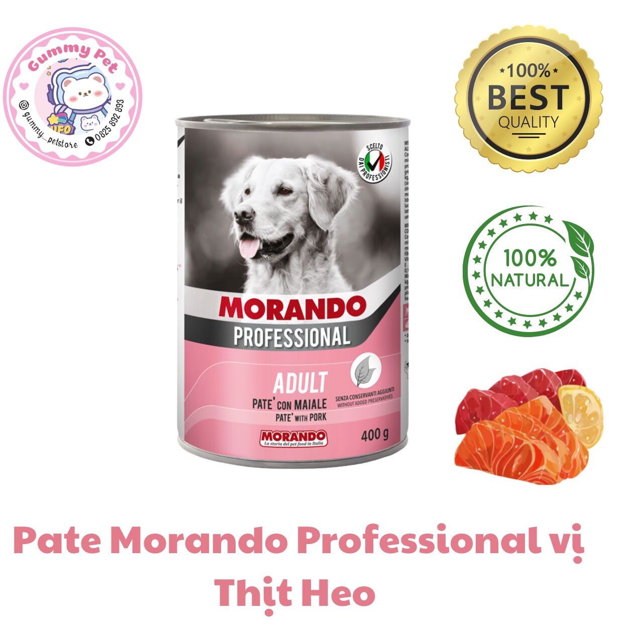 [HCM] PATE MORANDO CHO CHÓ [LON 400gr] - GUMMY PET STORE