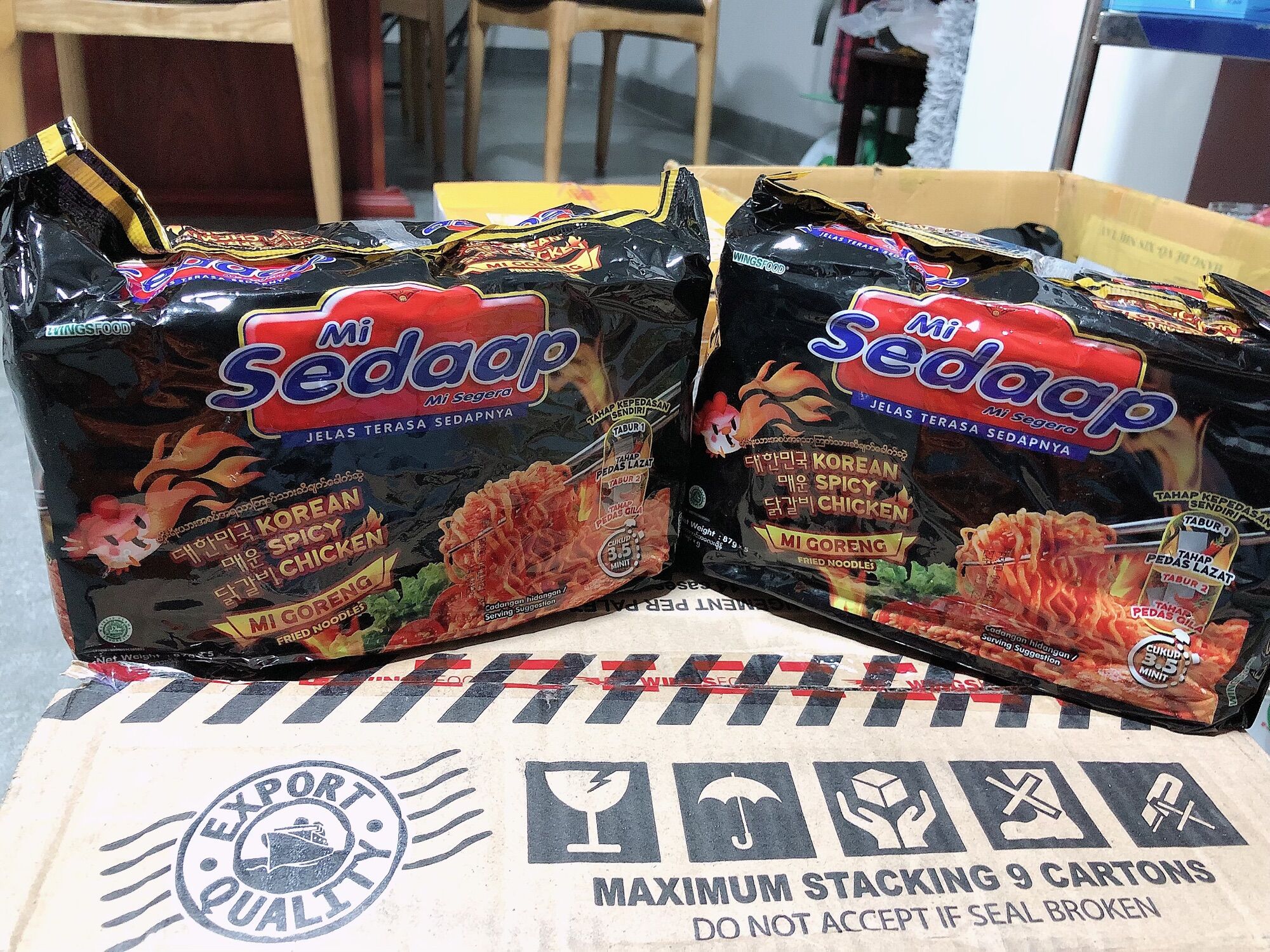 Mì trộn sedaap indo siêu cay vị gà (combo 5gói)