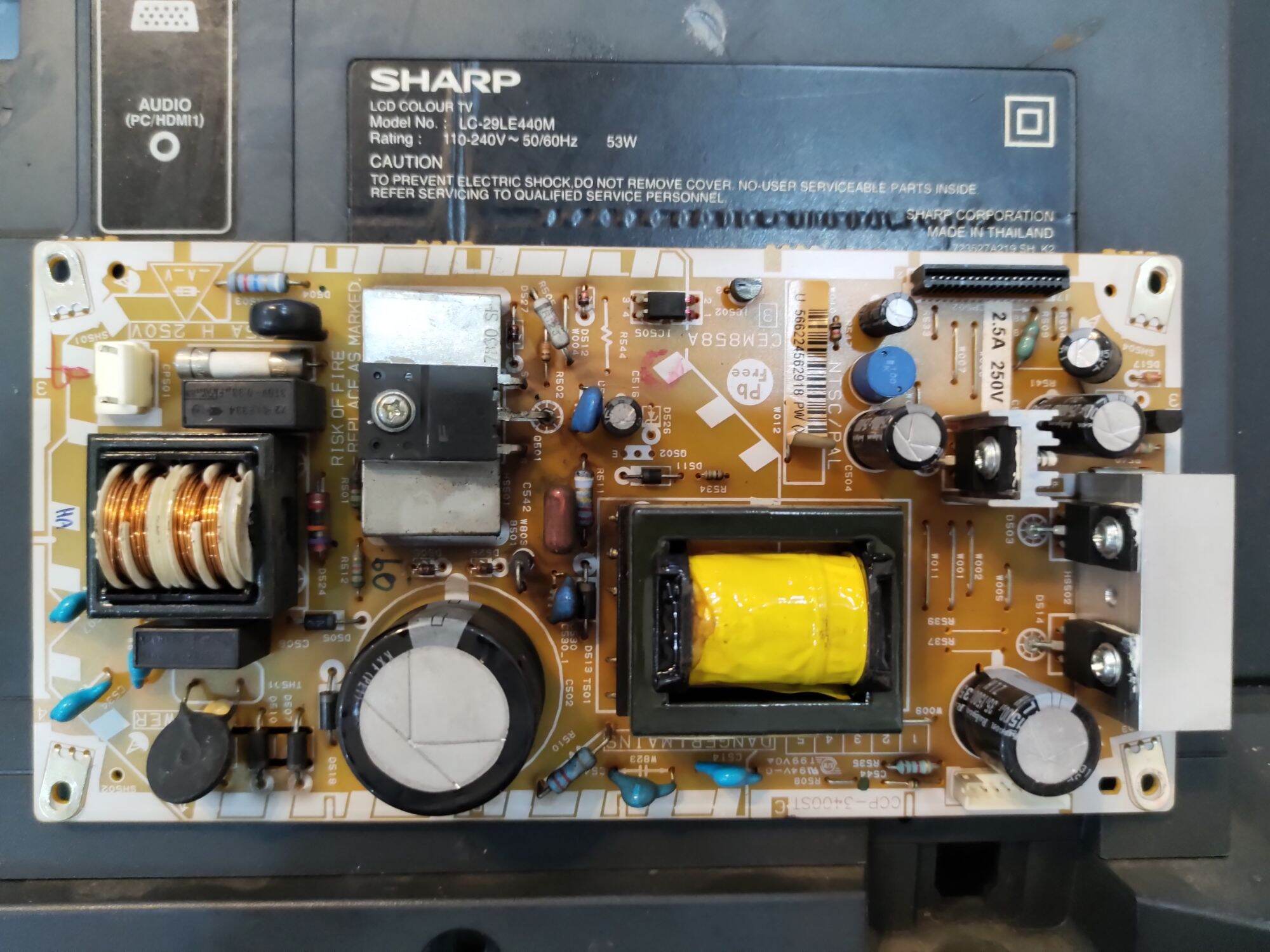 Board mạch tivi sharp lc-29le440m