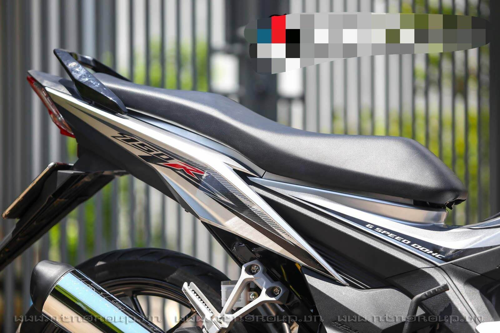 TEM RỜI SONIC 150 BẠC TRẮNG  - DECAL RUBY
