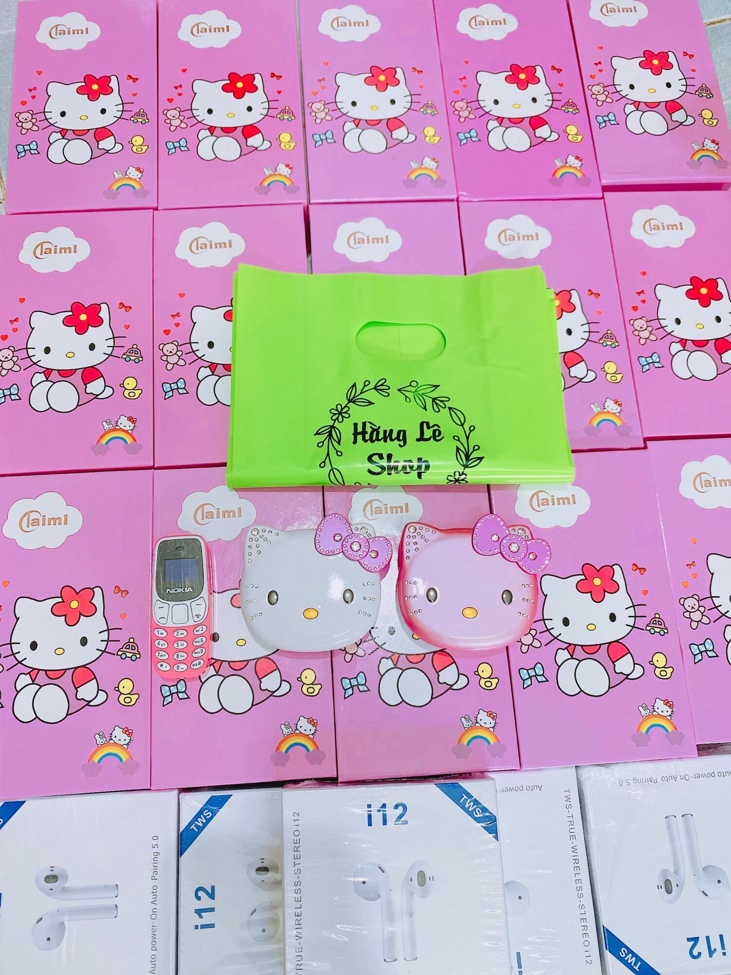 Điện thoại hello kitty 2 sim mini (tặng kèm pin)