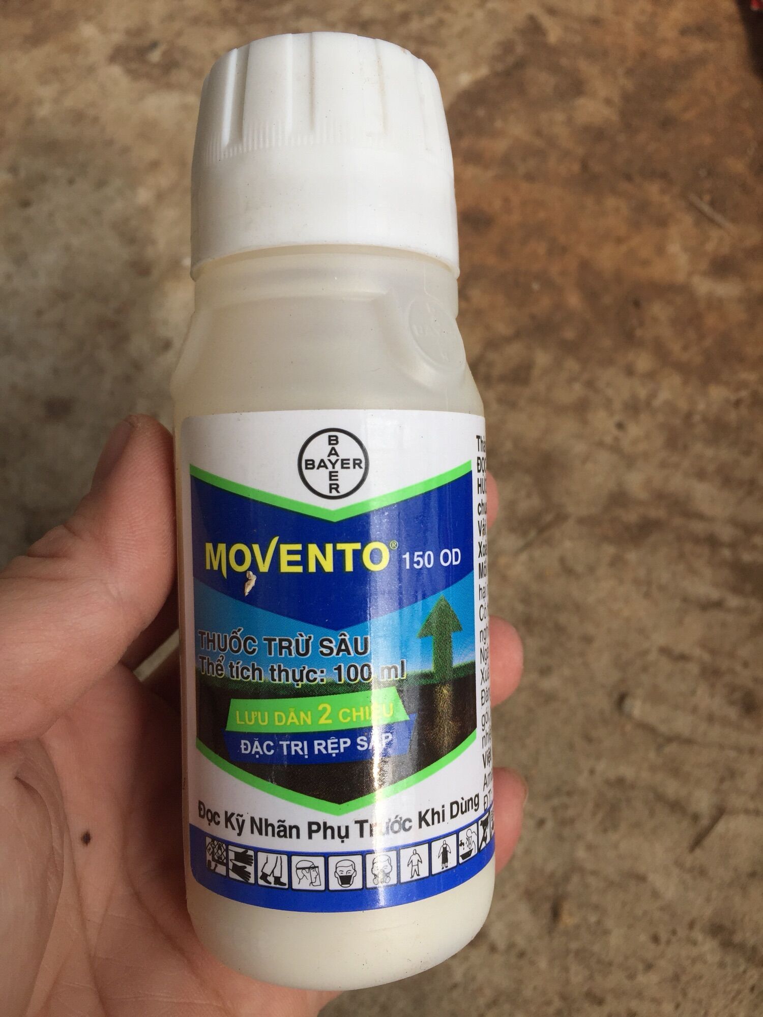 Cây sen đá xương rồng hỗ trợ trị rầy rệp sáp movento chai 100ml