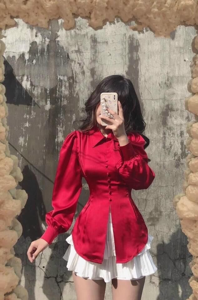 ÁO KIỂU TAY PHỒNG CỘT SAU LƯNG