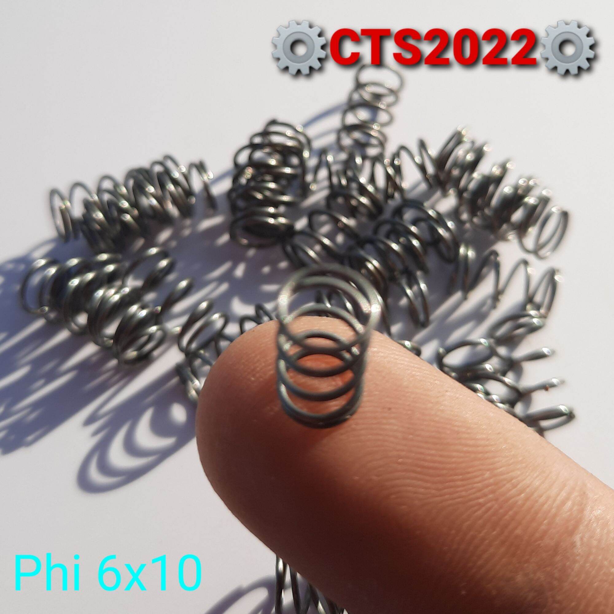 Lò xo nén phi 6mm sợi 1.0mm