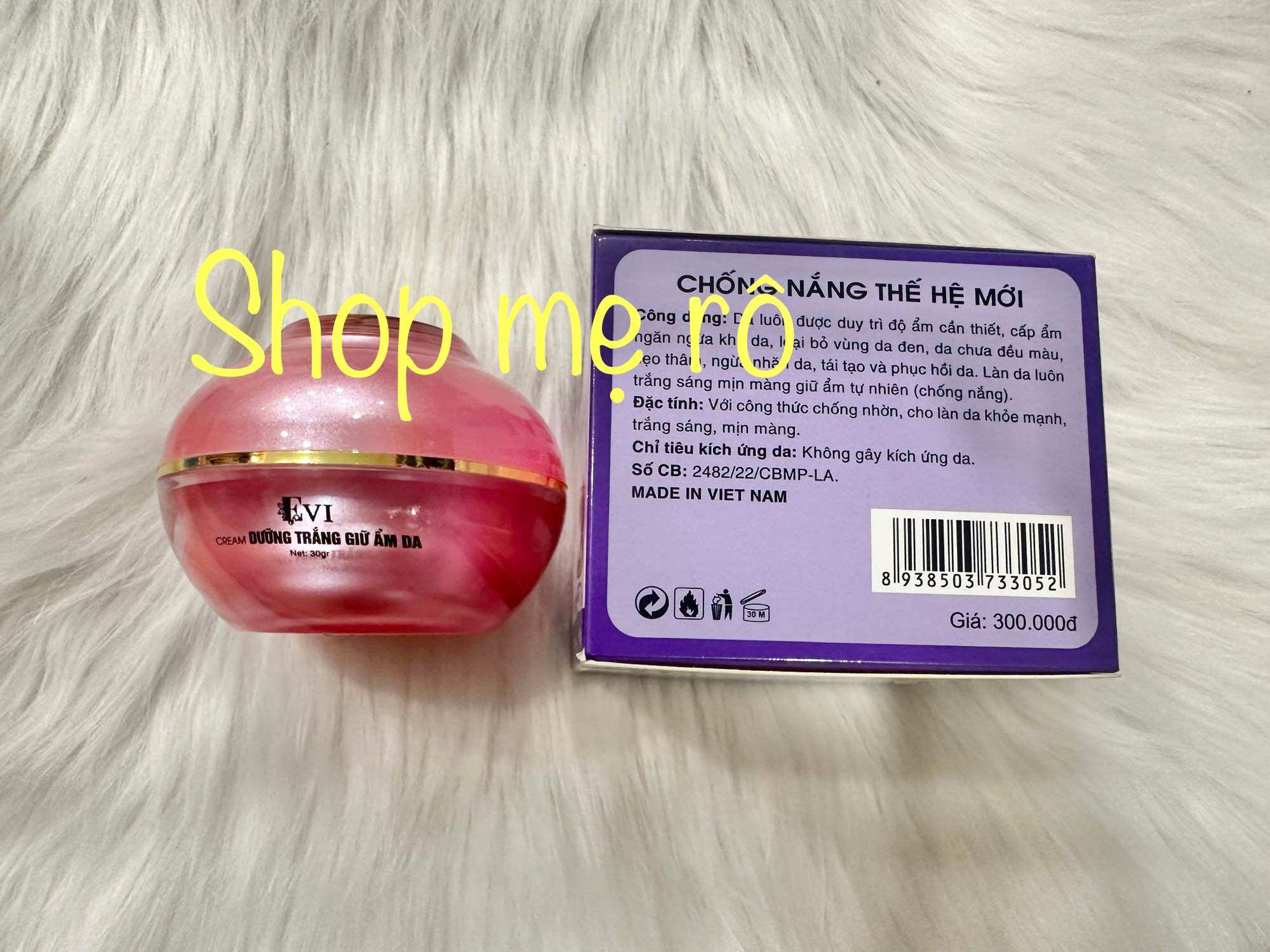 [chuẩn hàng]kem evi trắng da mặt -giữ ẩm da hủ 30g