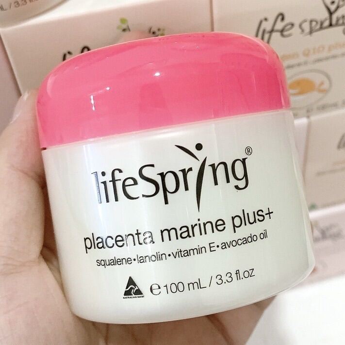 [Bill Úc] Kem Dưỡng Da Nhau Thai Cừu Lifespring Placenta Marine Plus+ 100ml