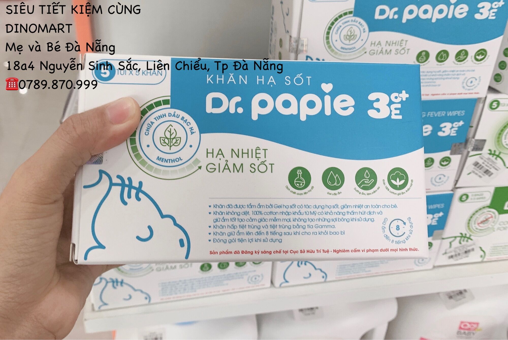 Khăn lau hạ sốt 3m