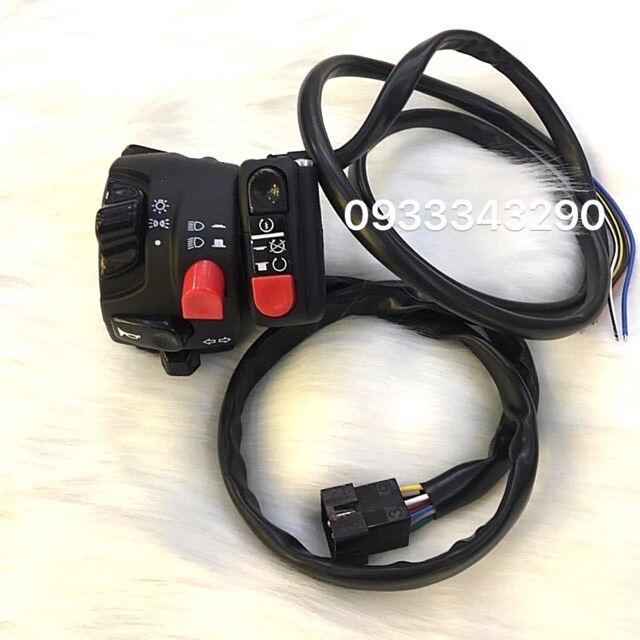 Cùm công tắc Domino nút đỏ trái phải, cam kết hàng đúng mô tả, chất lượng đảm bảo, an toàn đến sức khỏe người sử dụng