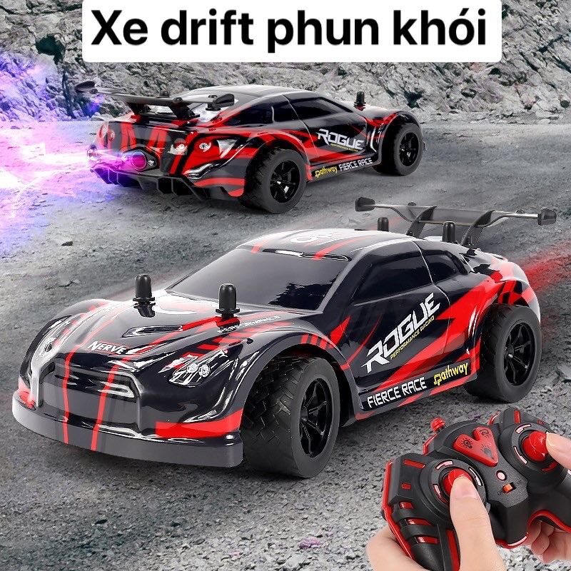Xe Drift tốc độ có đèn led body và chế độ phun khói