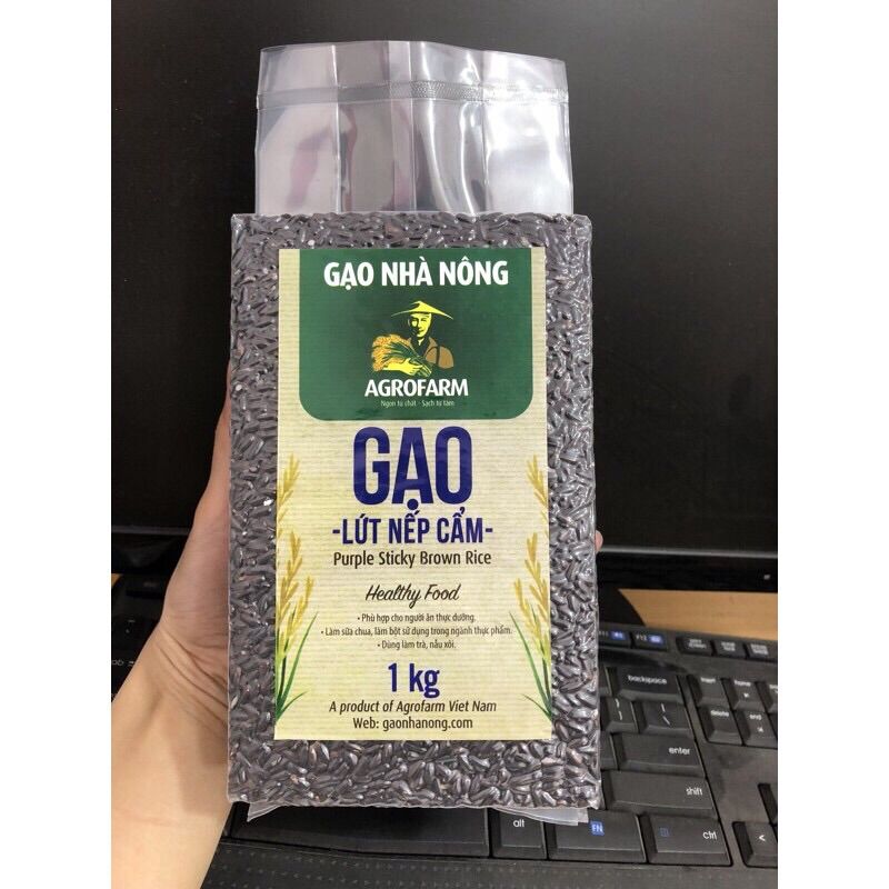 [HCM]Gạo lứt nếp cẩm túi 1kg