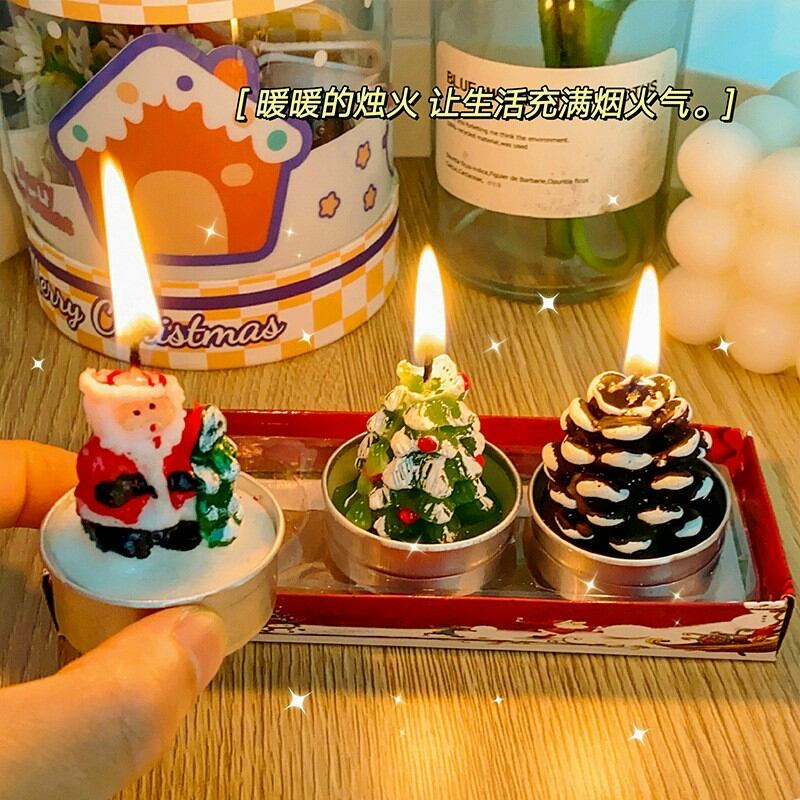 sét 3 Đèn cầy( nến) Noel mẫu cực xinh - Leicashop