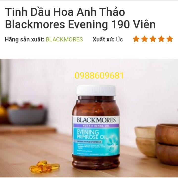 Tinh dầu hoa anh thảo blackmore của úc