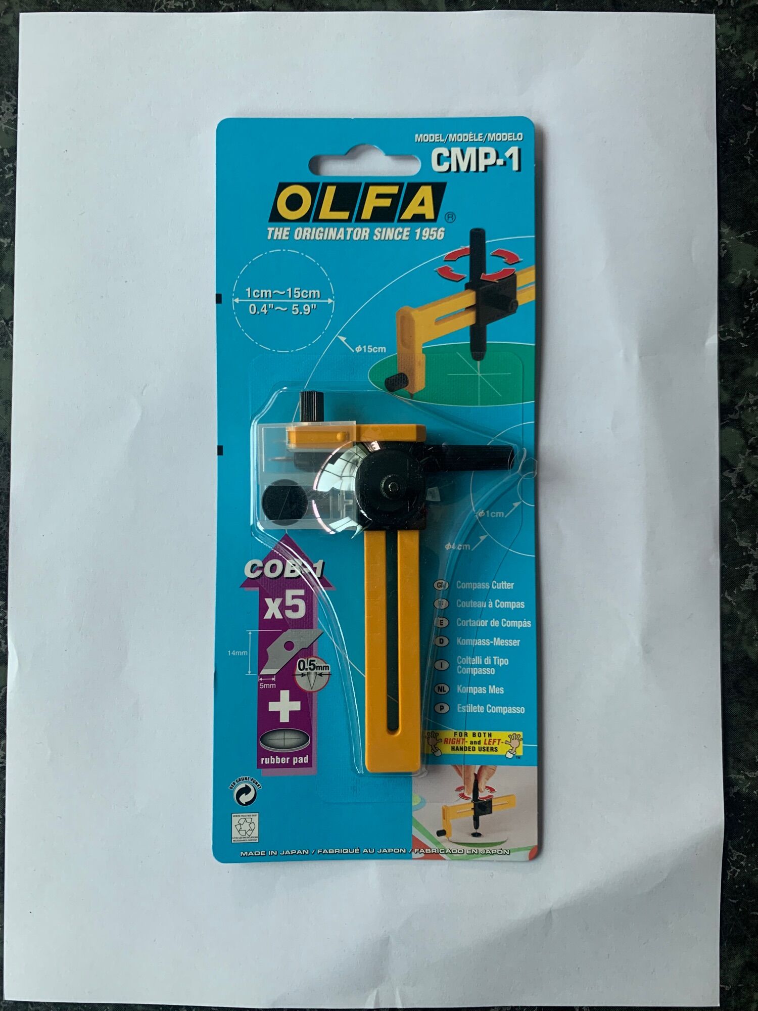 Dao cắt dạng compa olfa cmp-1 | dao cắt tròn
