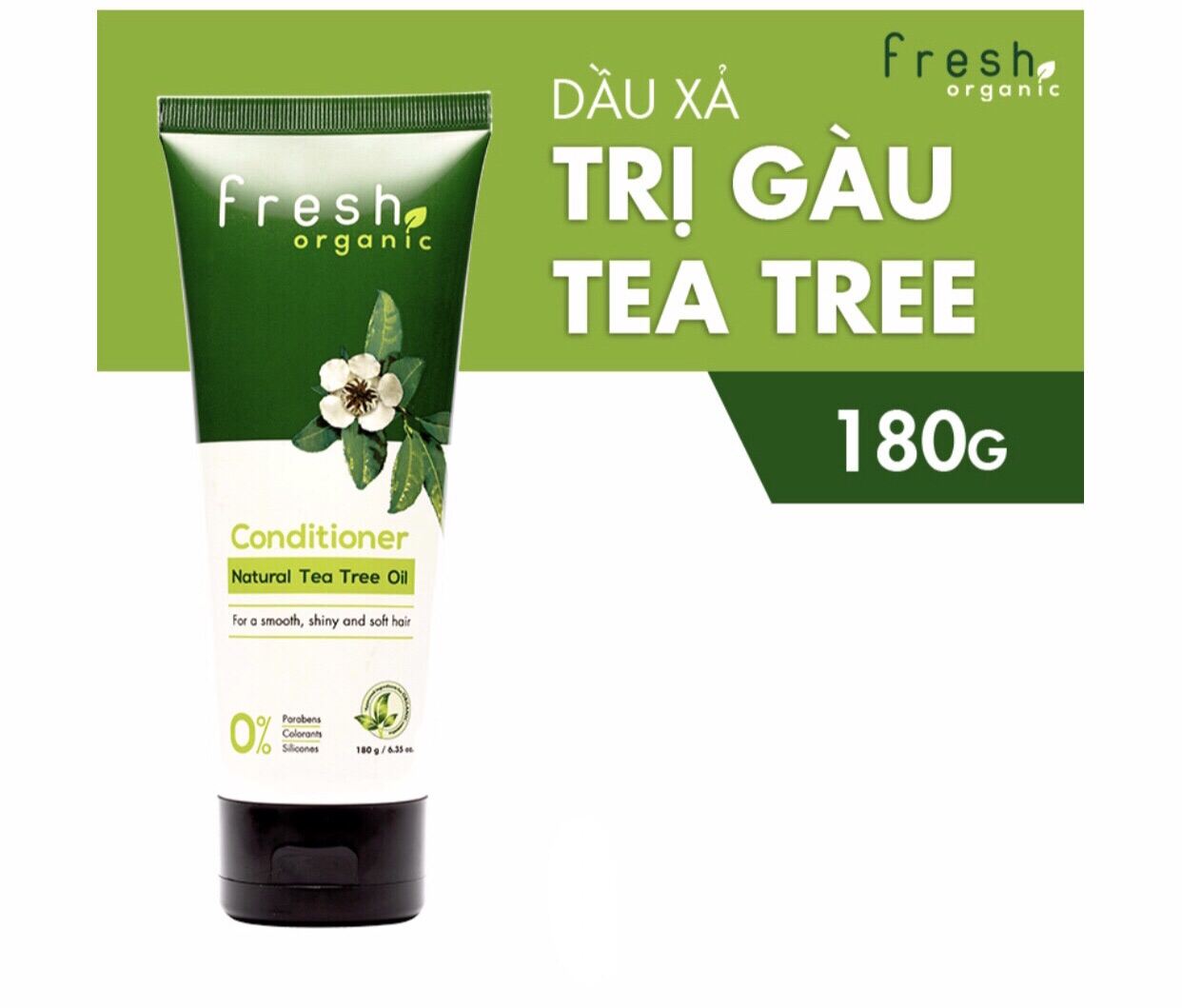 Dầu Xả Organic Sạch Gàu Tea Tree