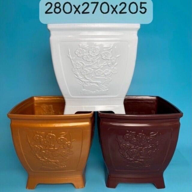 Chậu nhựa trồng cây Vuông Hoa Mai chậu nhựa trồng cây