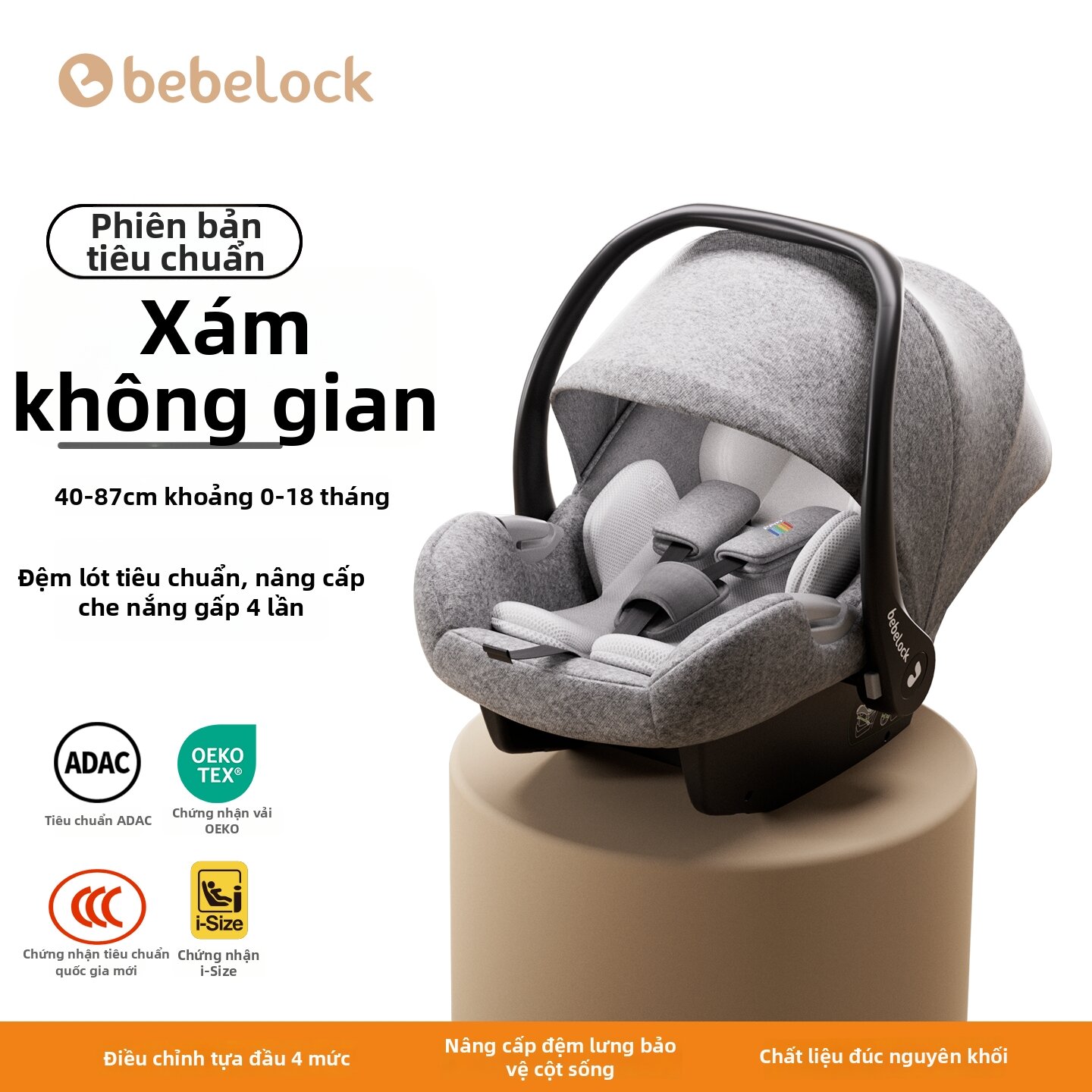 bebelock | Ghế An Toàn Ô Tô và Giỏ Ngủ Di Động Cho Bé