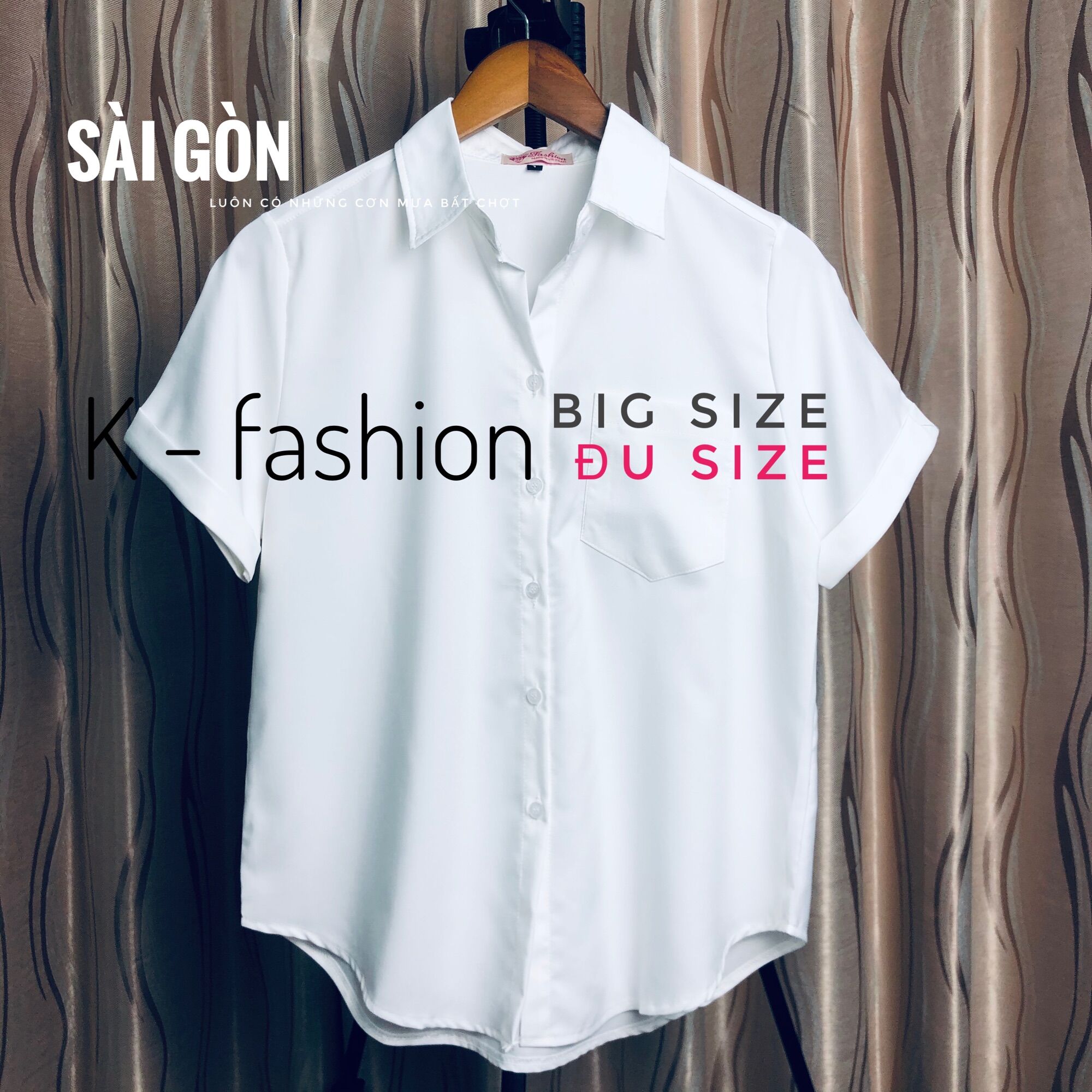BIG SIZE - ĐỦ SIZE ÁO SƠ MI TRẮNG - Vải mát form rộng